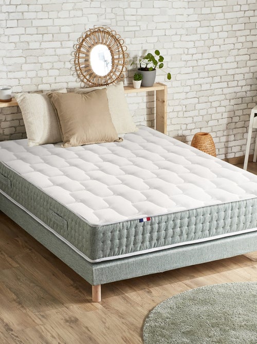 Matelas Ressort 7 zones Face Hiver/Eté différente HYGGE Fabriqué en France - Kiabi