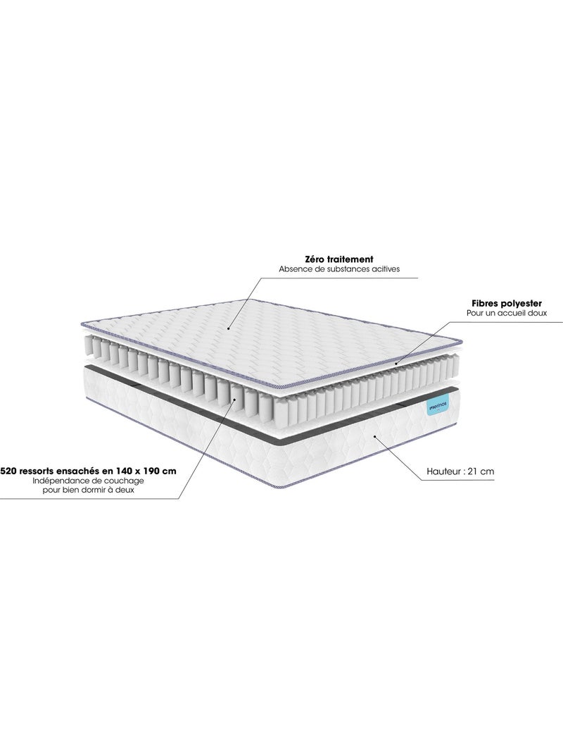 Matelas ressort ensachés NATTY - Merinos N/A - Kiabi