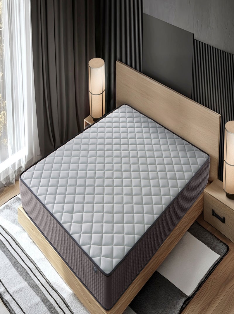 Matelas Ressorts Ensachés  CRONO, Epaisseur 24 CM, 7 zones de confort. Ergonomique. Blanc - Kiabi