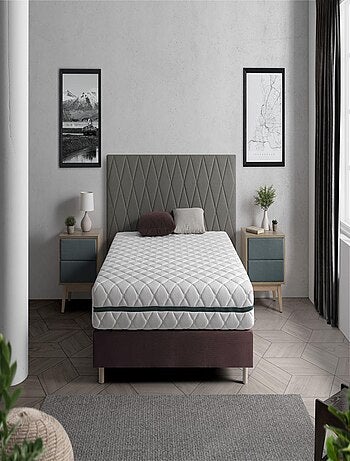 Matelas Ressorts Ensachés EROS, Epaisseur 24 CM, 7 zones de confort. Déhoussable. Respirant