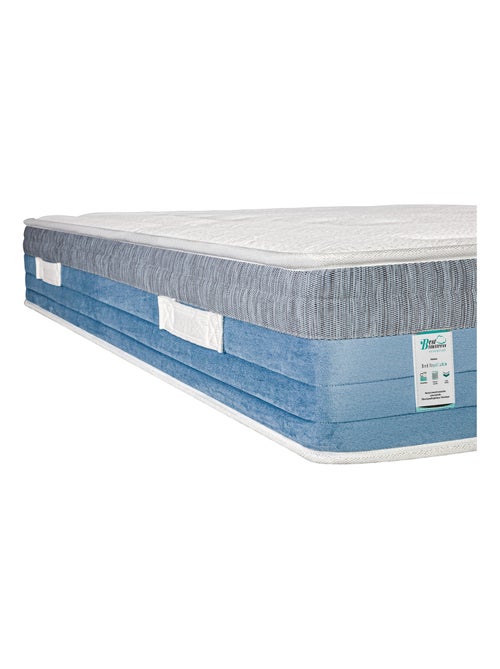 Matelas ressorts ensachés et mémoire de forme 27 cm - Soutien ferme - Kiabi