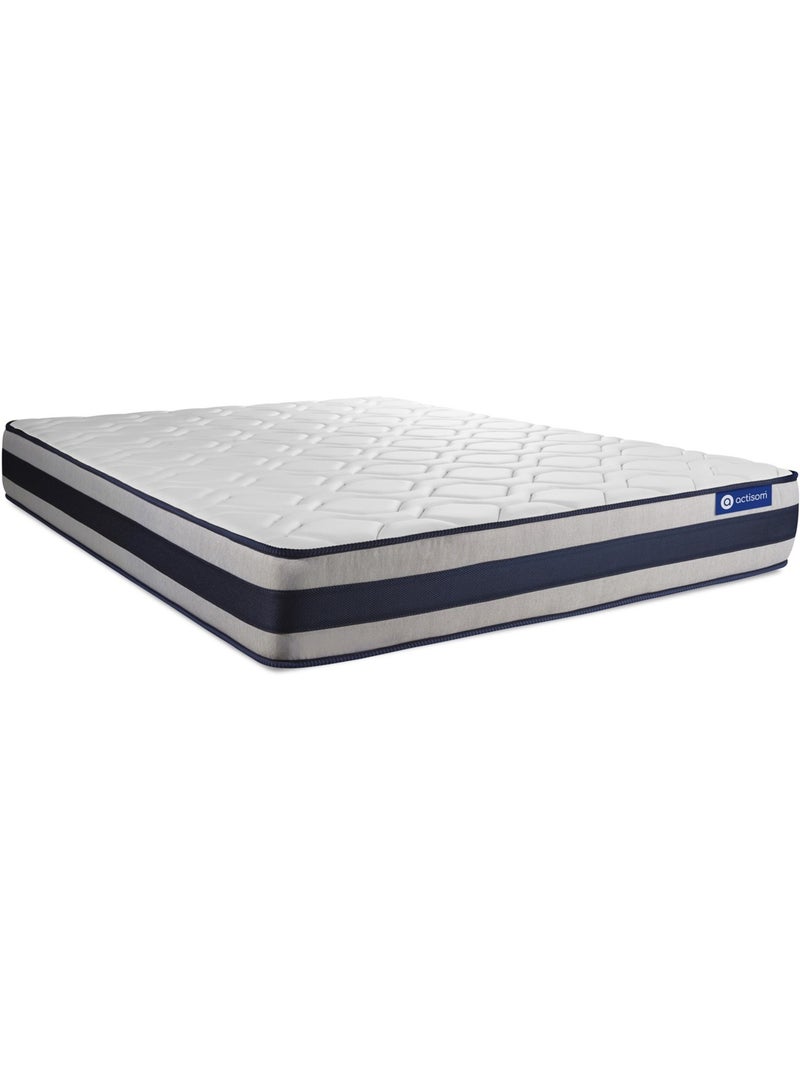 Matelas Ressorts ensachés et mémoire de forme Actiflex ergo Blanc - Kiabi