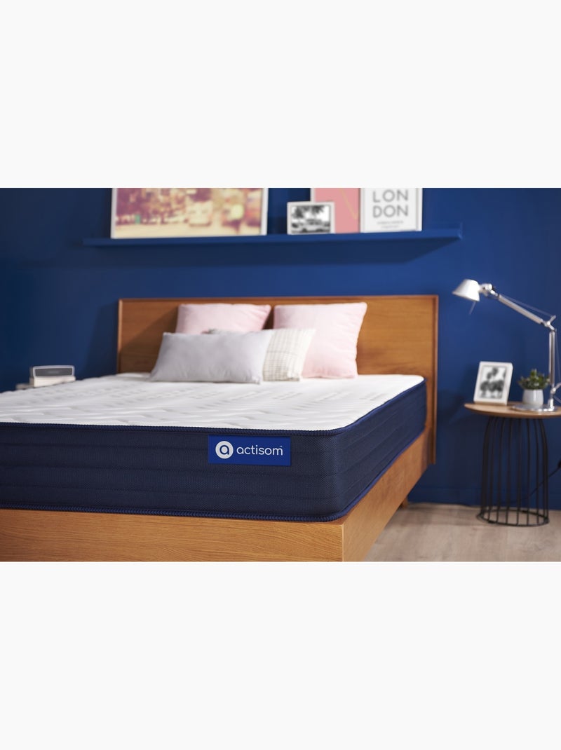 Matelas Ressorts ensachés et mémoire de forme Actiflex life Blanc - Kiabi