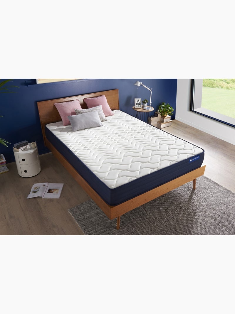 Matelas Ressorts ensachés et mémoire de forme Actiflex life Blanc - Kiabi