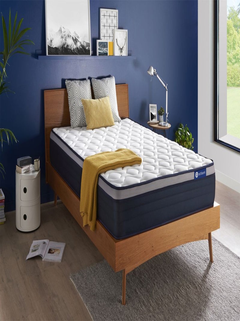 Matelas Ressorts ensachés et mémoire de forme Actiflex max Blanc - Kiabi