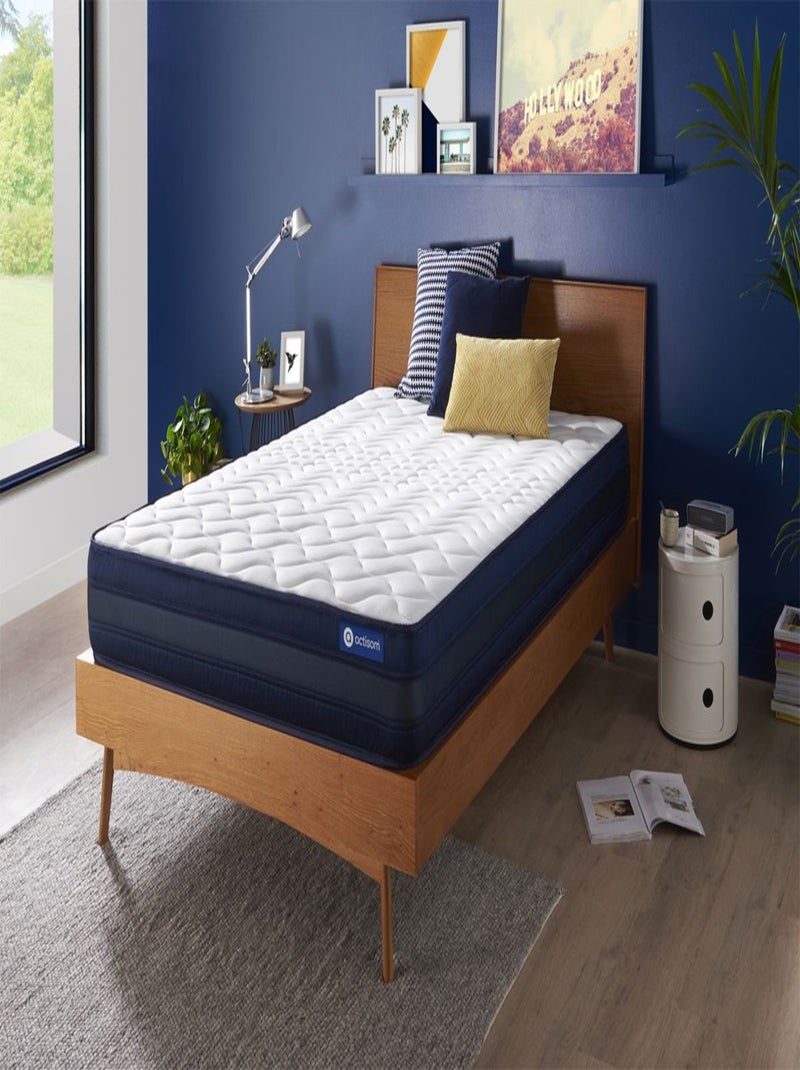 Matelas Ressorts ensachés et mémoire de forme Actiflex tech Blanc - Kiabi