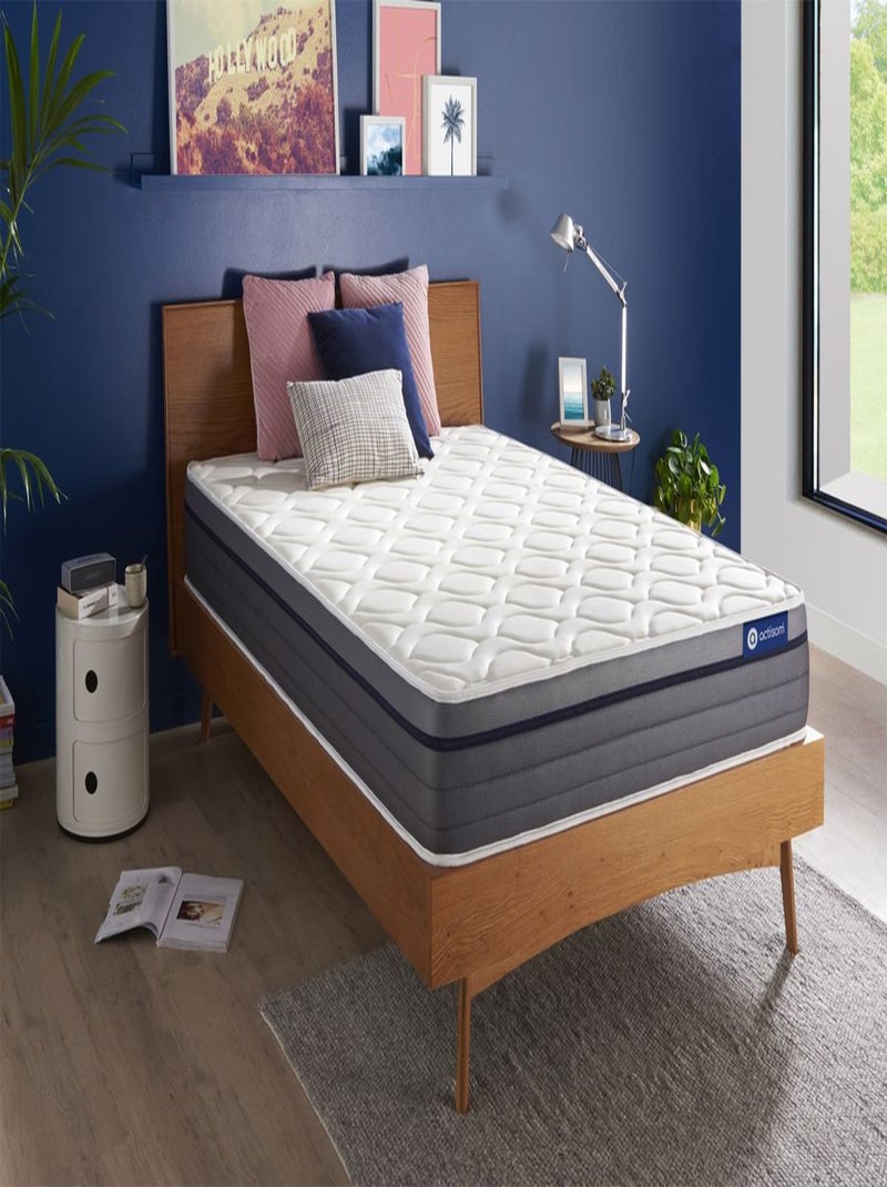 Matelas Ressorts ensachés et mémoire de forme Actiflex zen Blanc - Kiabi