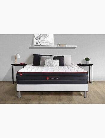 Matelas Ressorts ensachés et mémoire de forme Boost