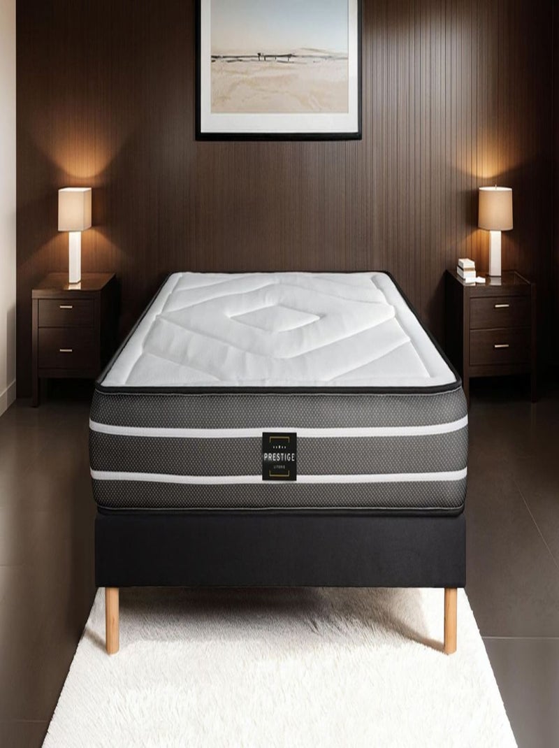 Matelas Ressorts ensachés et mémoire de forme Exclusive Blanc - Kiabi