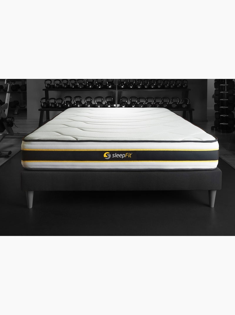 Matelas Ressorts ensachés et mémoire de forme Flexy Blanc - Kiabi