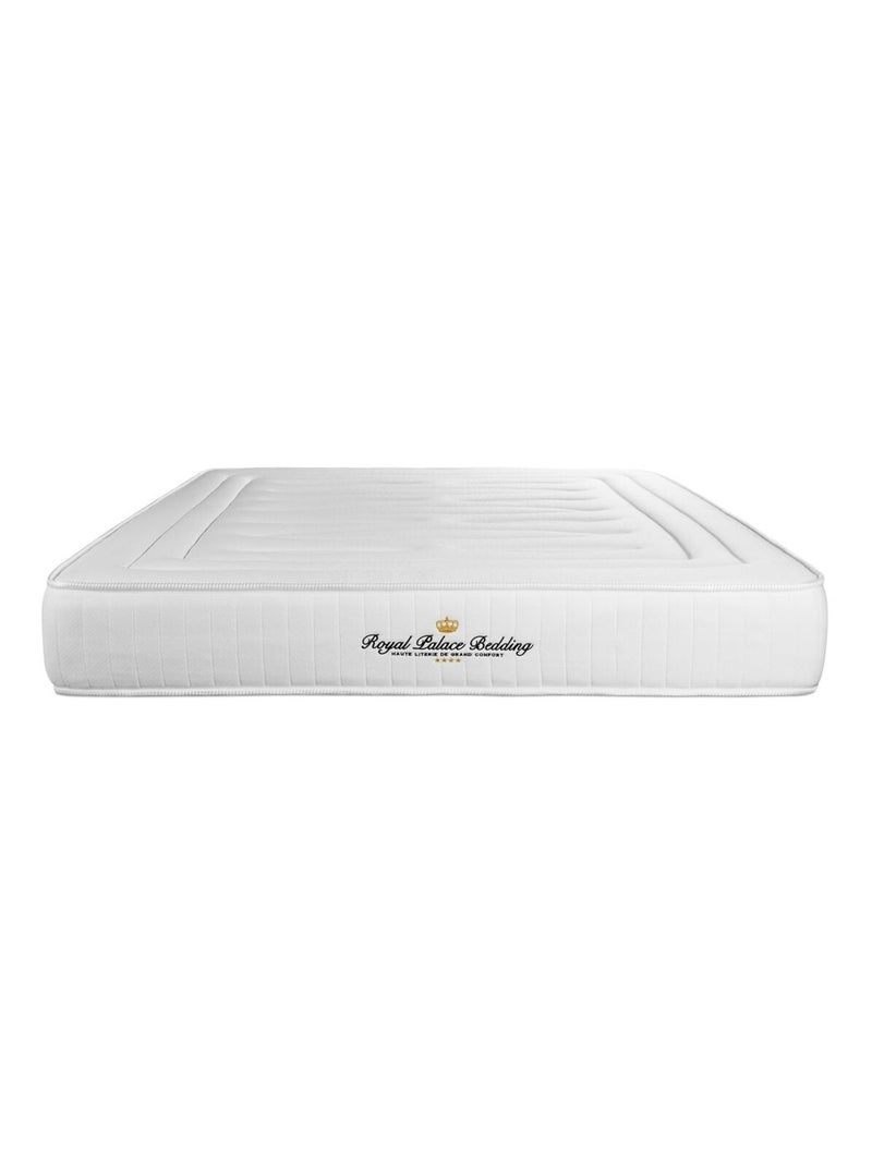Matelas Ressorts ensachés et mémoire de forme Lancaster Blanc - Kiabi