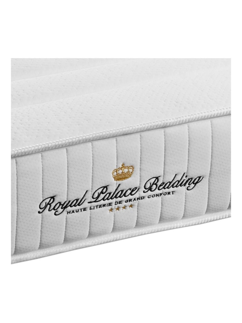 Matelas Ressorts ensachés et mémoire de forme Lancaster Blanc - Kiabi