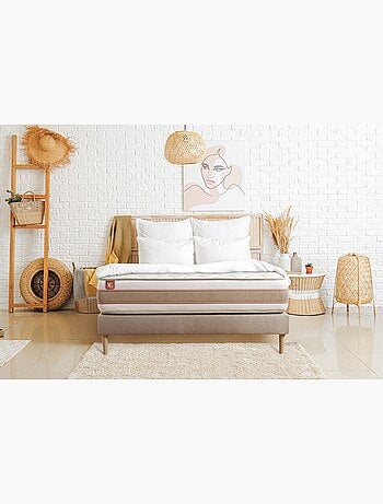 Matelas Ressorts ensachés et mémoire de forme Le Délicat