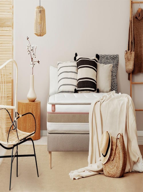 Matelas Ressorts ensachés et mémoire de forme Le Tendre - Kiabi