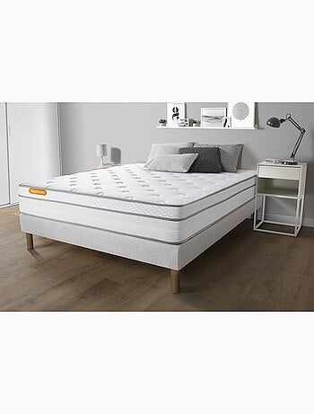 Matelas Ressorts ensachés et mémoire de forme Memo luxe