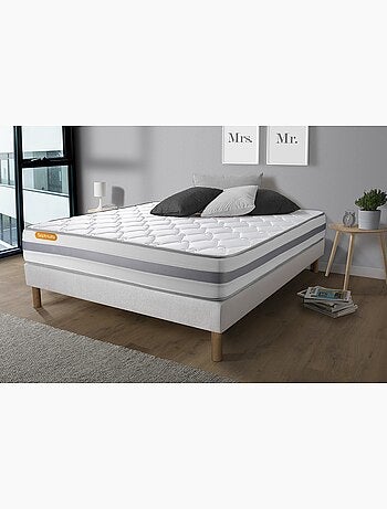 Matelas Ressorts ensachés et mémoire de forme Memo spring