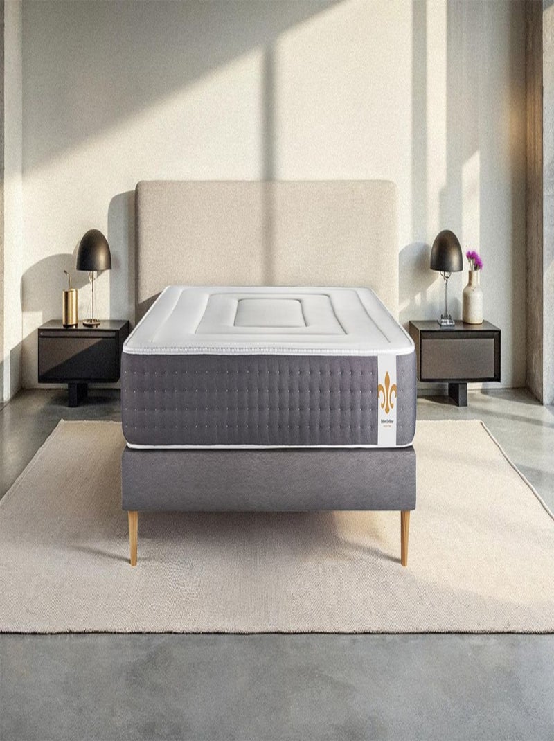 Matelas Ressorts ensachés et mémoire de forme Vingt-Six Blanc - Kiabi