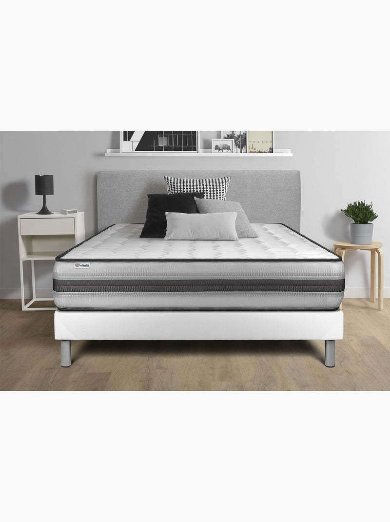 Matelas Ressorts ensachés et mémoire de forme VITALPOWER RECOVER Blanc - Kiabi