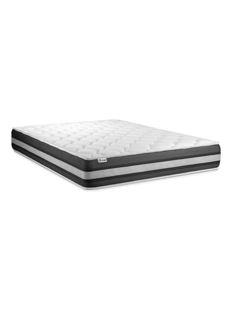 Matelas Ressorts ensachés et mémoire de forme VITALSPRING ZEN Blanc - Kiabi
