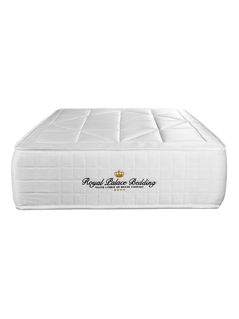 Matelas Ressorts ensachés et mémoire de forme Windsor Blanc - Kiabi