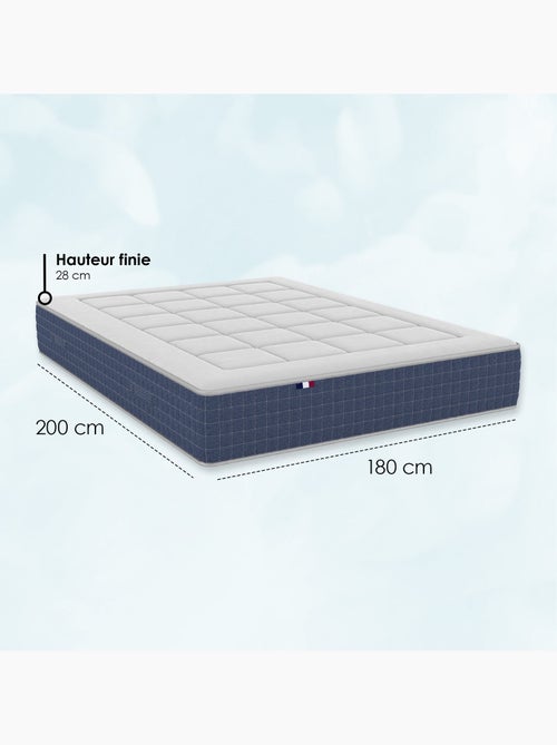 Matelas ressorts ensachés KING STYLE, mémoire de forme, confort ferme - 180 x 200 cm - Kiabi Matelas ressorts ensachés KING STYLE, mémoire de forme, confort ferme - 180 x 200 cm - Kiabi