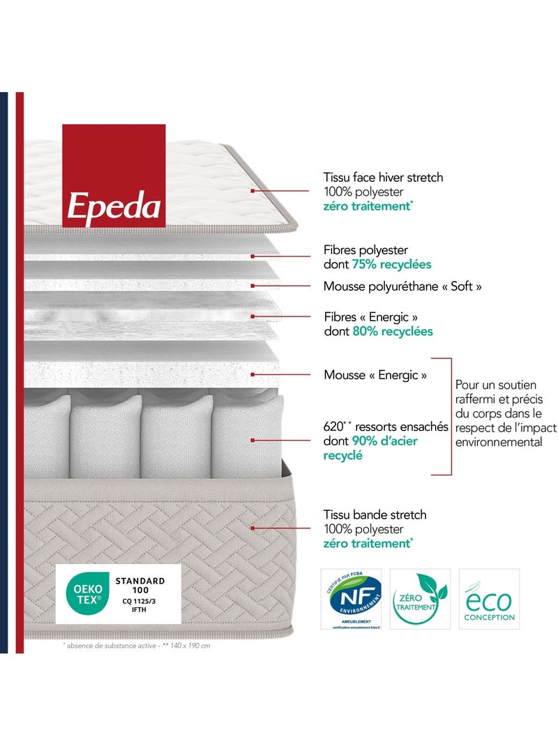 Matelas ressorts ensachés L’AILLEURS - Epeda N/A - Kiabi