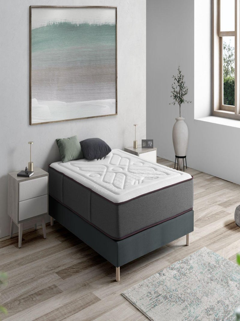 Matelas ressorts ensaches ‘LYRA SPRING’ épaisseur 27 cm avec mousse a memoire de forme N/A - Kiabi