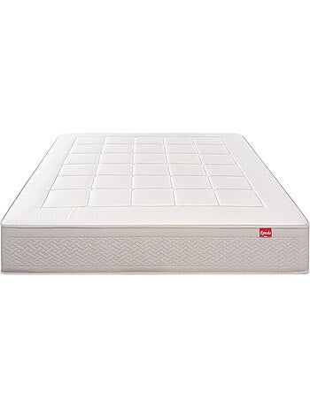 Matelas ressorts ensachés, mémoire de forme et laine L’ESCAPADE - Epeda