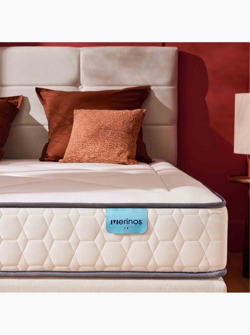 Matelas ressorts ensachés, mémoire de forme et latex FULL BED - Merinos - Kiabi