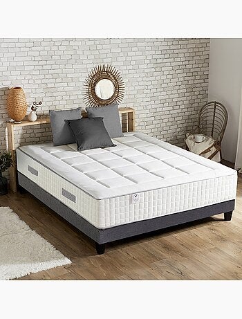 Matelas ressorts ensachés PALACIO - soutien ferme et confort équilibré - 180 x 200 cm