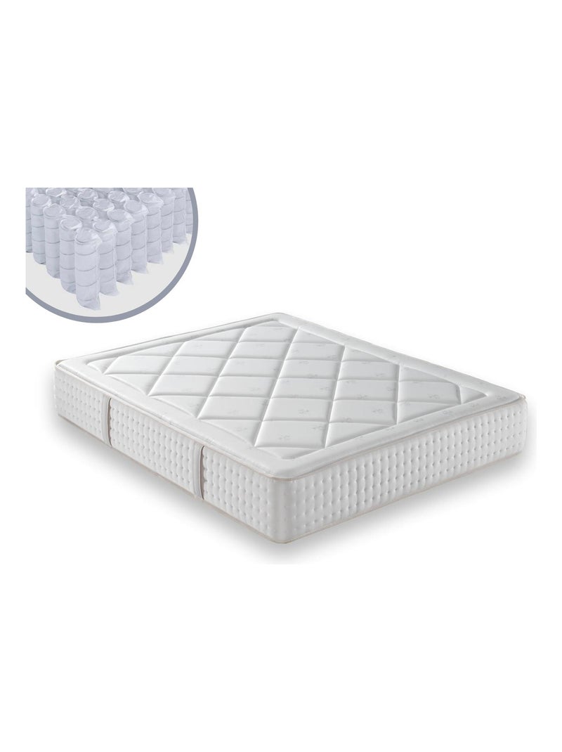 Matelas ressorts ensaches ‘VEGA’ épaisseur 31 cm et mousse a memoire de forme N/A - Kiabi