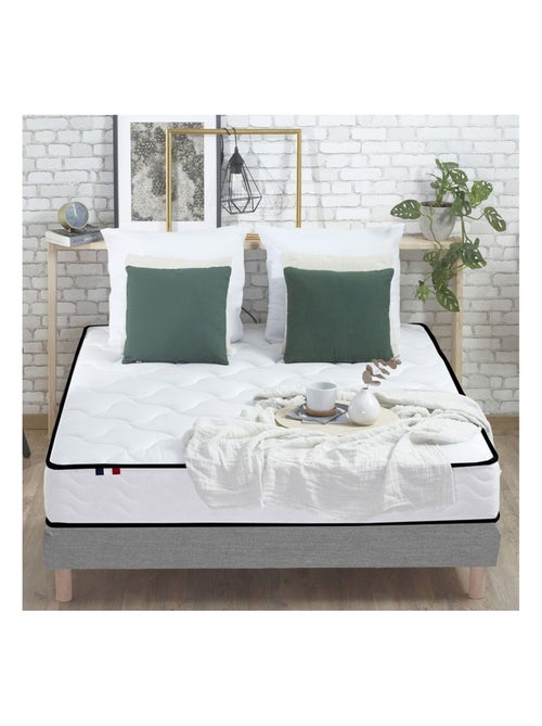 Matelas Ressorts + Mémoire de forme ELOISE Made in France - Kiabi