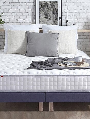 Matelas ressorts ensachés et mousse mémoire de forme 140x190 cm ODYSSEE pas  cher 