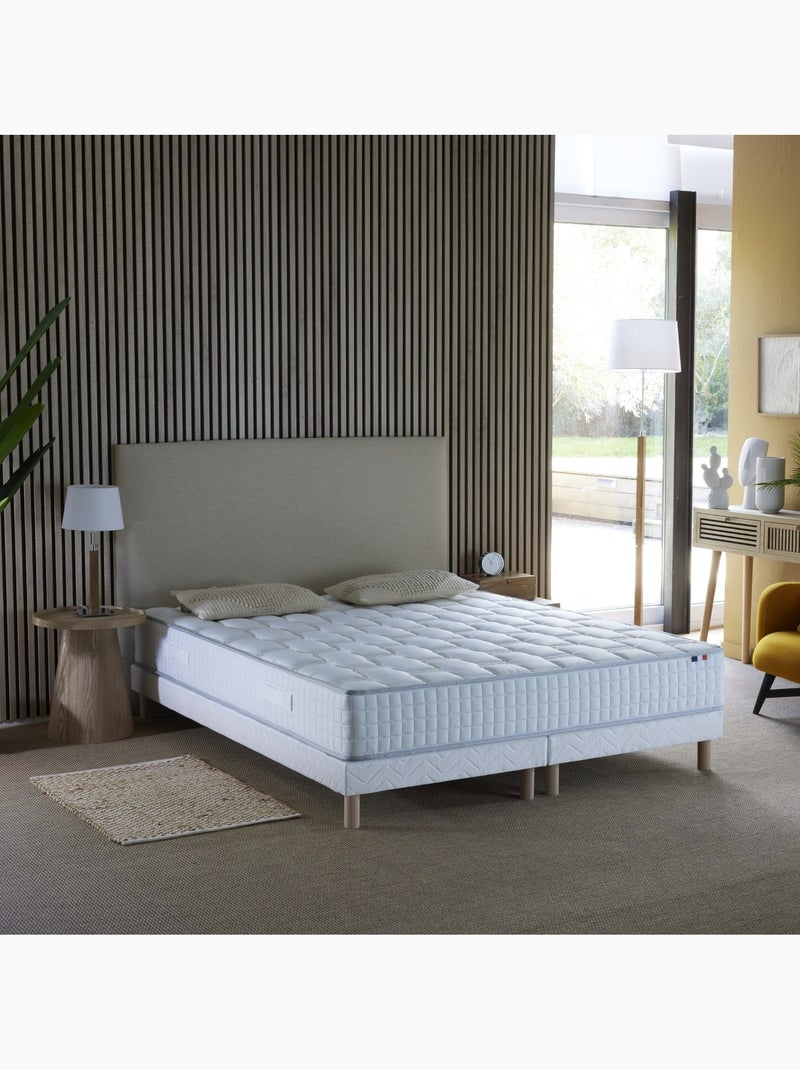 Matelas ressorts mémoire de forme sommier blanc 2x80x200 Blanc - Kiabi