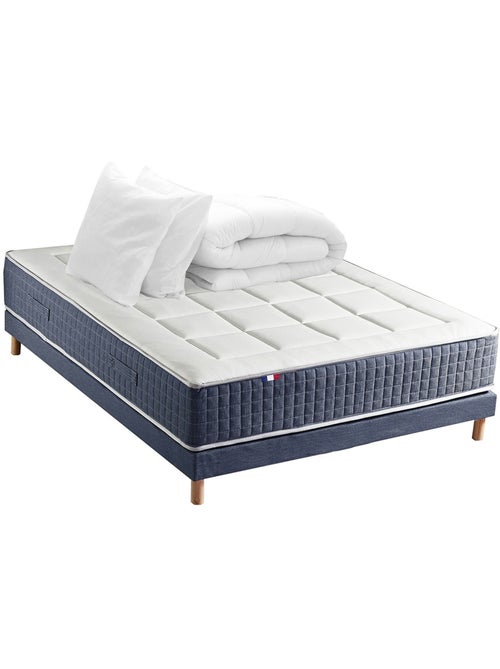 Matelas ressorts mémoire de forme sommier couette oreillers 160x200 - Kiabi