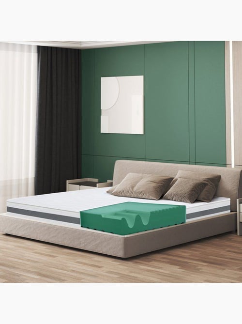 Matelas THE WHITE STONE - H.16 cm - Orthopédique - Hypoallergénique - Antibactérien - Kiabi