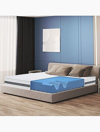Matelas the white stone - h.20 cm - orthopédique - hypoallergénique - antibactérien