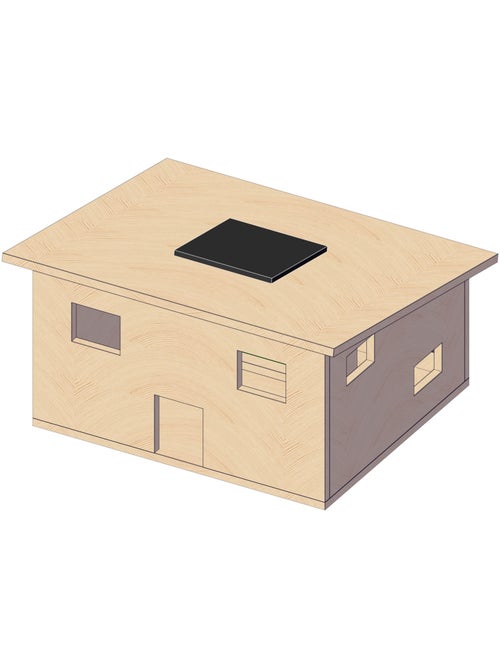 Matériel pour maison solaire en bois - Kiabi