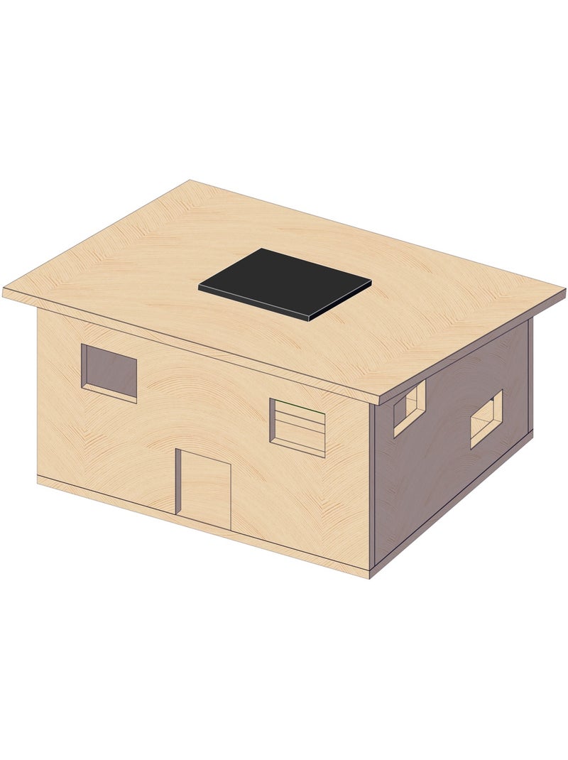 Matériel pour maison solaire en bois N/A - Kiabi