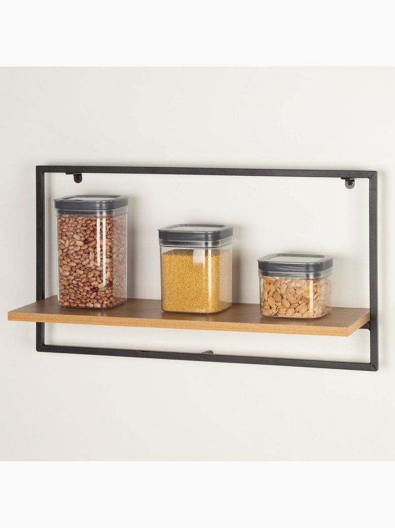 Max home bibliothèque murale en bois 1 étagère 65x20x35 cm Bois naturel - Kiabi