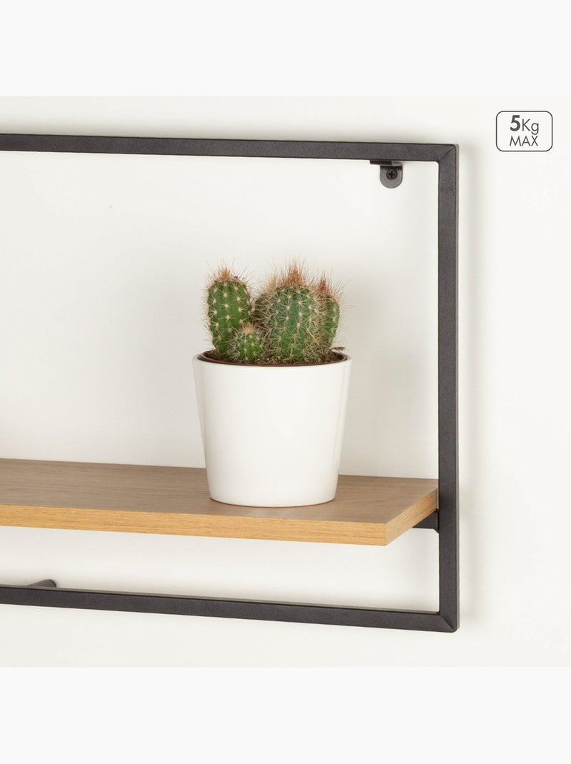 Max home bibliothèque murale en bois 1 étagère 65x20x35 cm Bois naturel - Kiabi