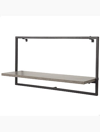 Max home etagère murale effet ciment 1 étagère 65x20x35 cm