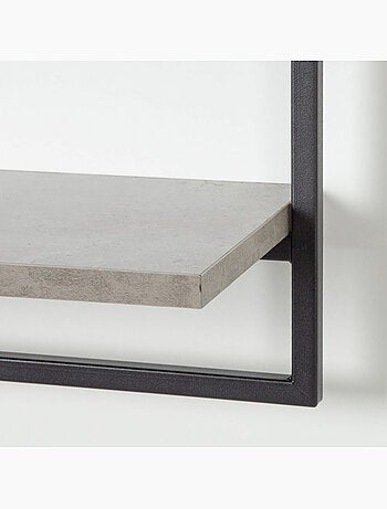 Max home etagère murale effet ciment 1 étagère 65x20x35 cm
