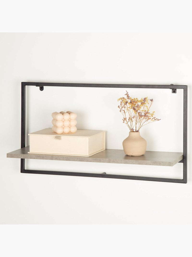 Max home etagère murale effet ciment 1 étagère 65x20x35 cm Bois naturel - Kiabi