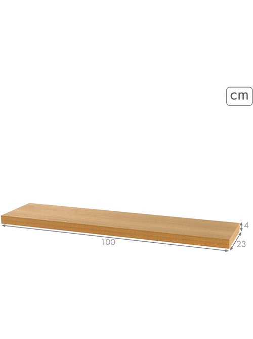 Max home etagère murale en bois 100x23x4 cm - Kiabi
