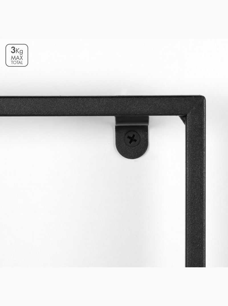 Max home etagère murale en ciment 35x12x35 cm Bois naturel - Kiabi