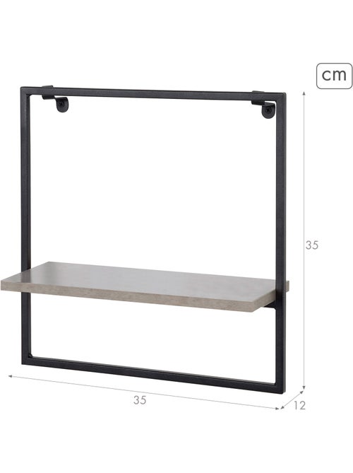 Max home etagère murale en ciment 35x12x35 cm - Kiabi