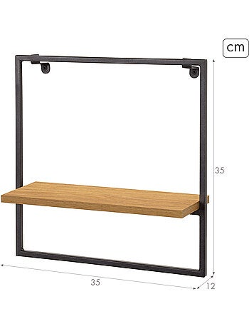 Max home etagères murales en bois 35x12x35 cm