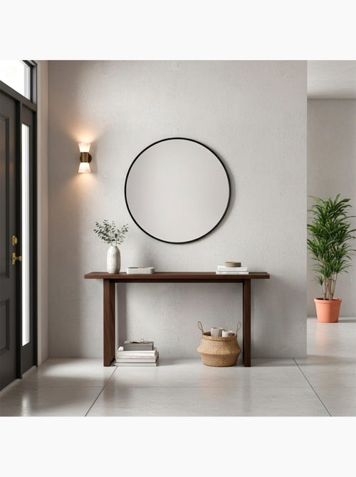 Max home miroir mural rond d70 avec cadre en métal - Kiabi