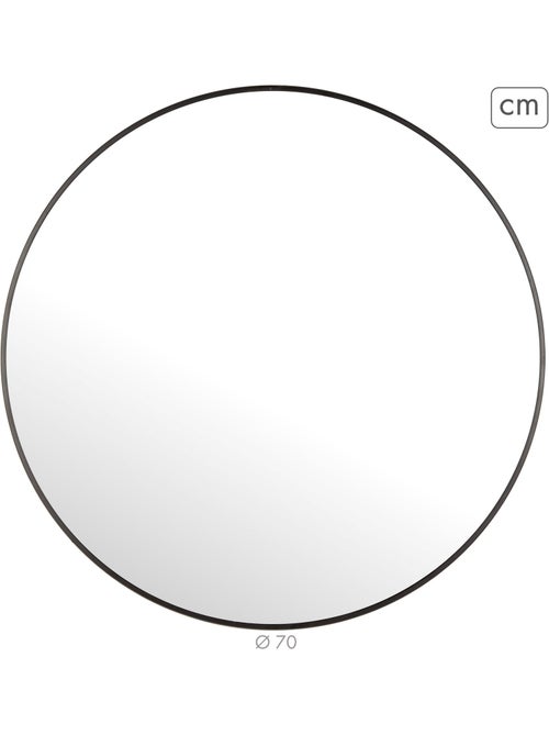 Max home miroir mural rond d70 avec cadre en métal - Kiabi